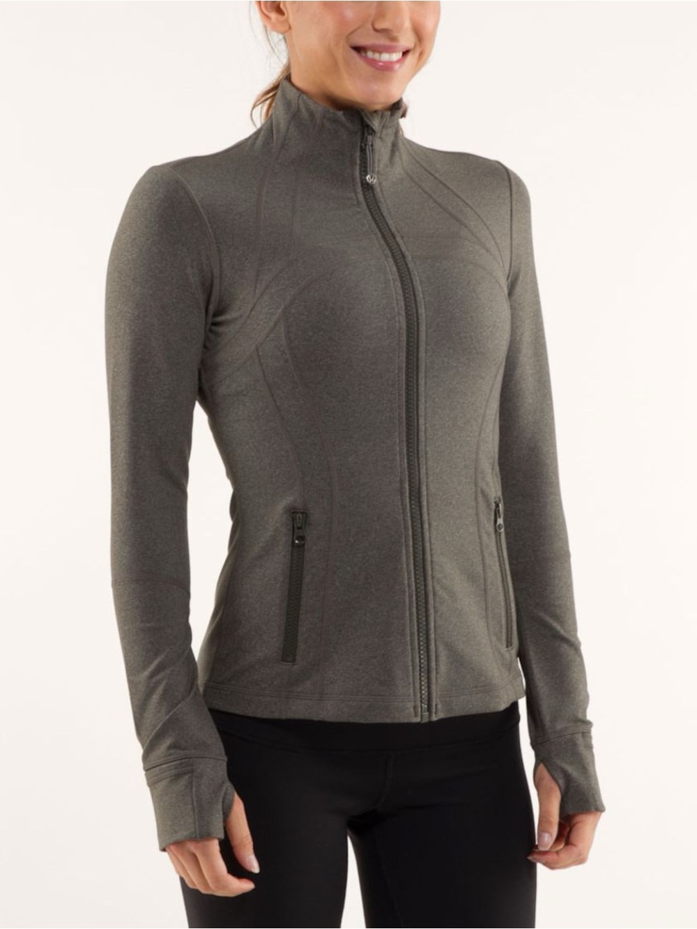 Lululemon Define Jacket Sz 2 In Heathered Wren